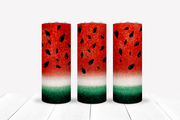 "Get Sparkling with Our 20oz Glitter Watermelon Drink Tumbler - Perfect for On-the-Go Hydration in Style!"